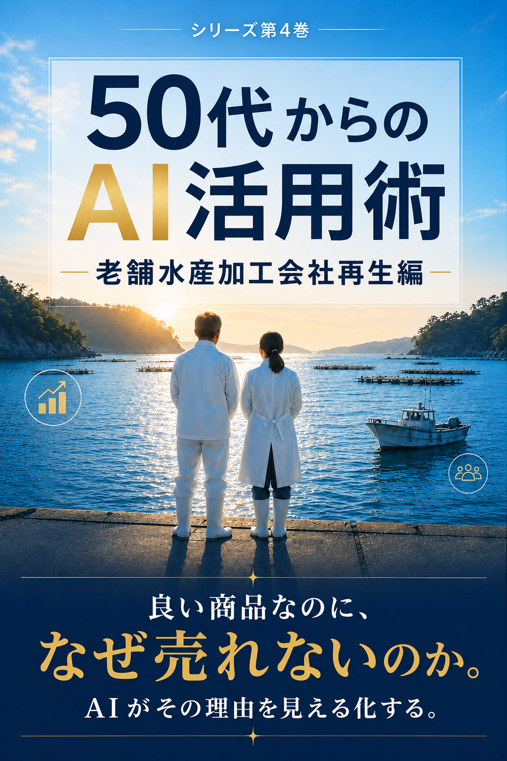 地方の老舗水産加工会社の再生をテーマにしたKindle本を作ってみました。